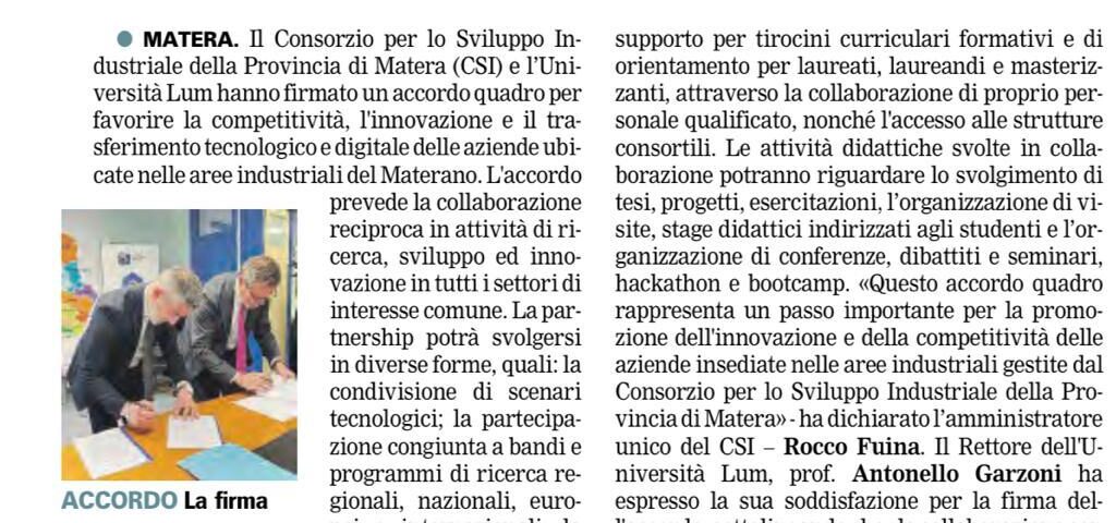 csi e lum la gazzetta del mezzogiorno