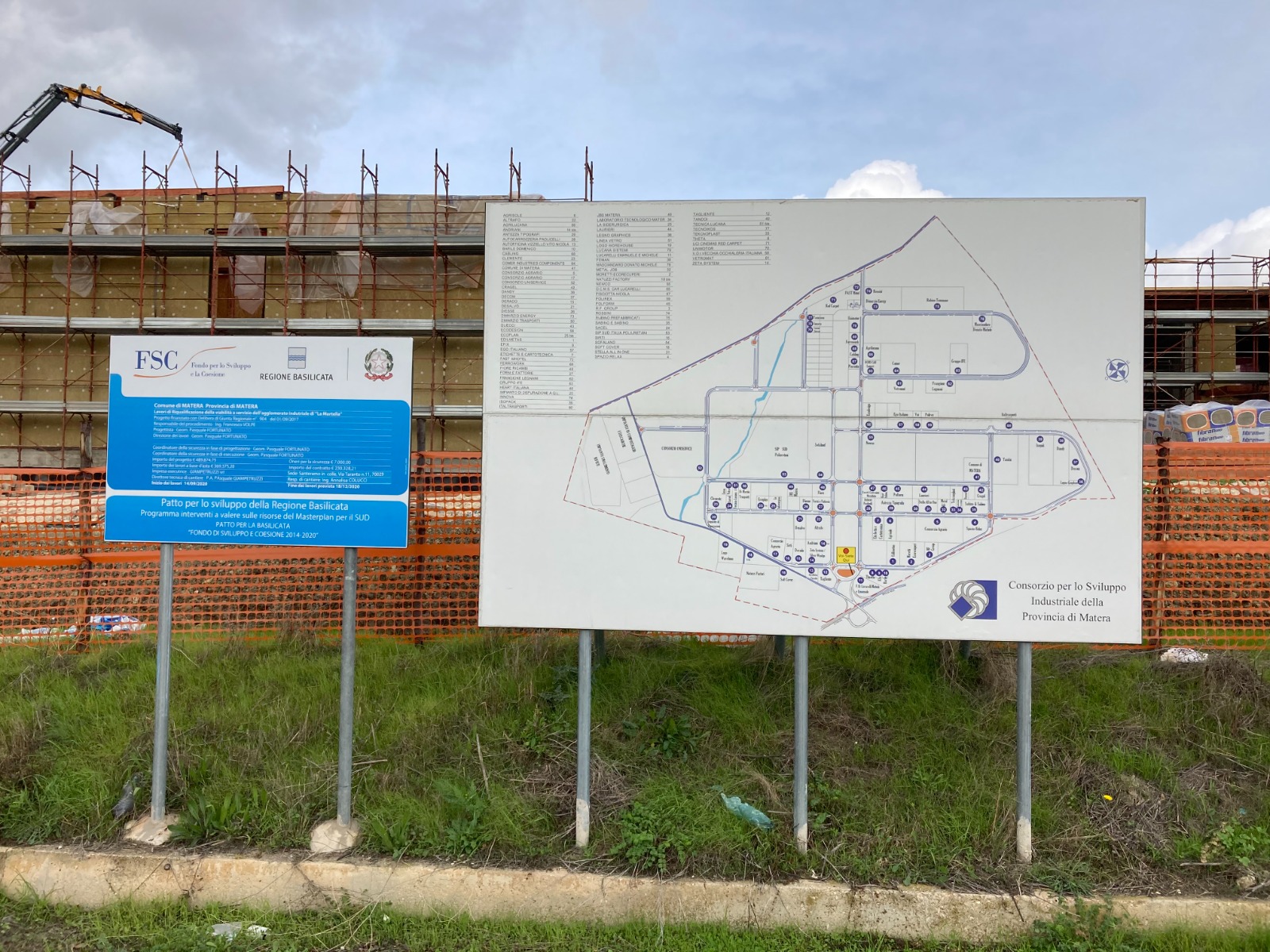 Efficientamento energetico degli impianti di pubblica illuminazione nelle aree industriali di Jesce e La Martella